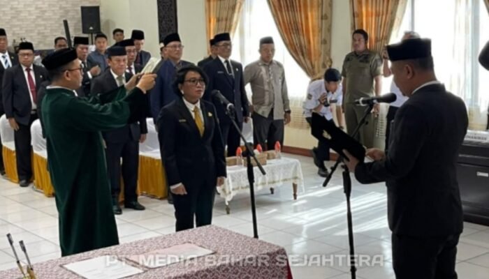 Bupati Eddy Raya Lantik Dr. Ita Minarni ST, MT sebagai Penjabat Sekda Barsel