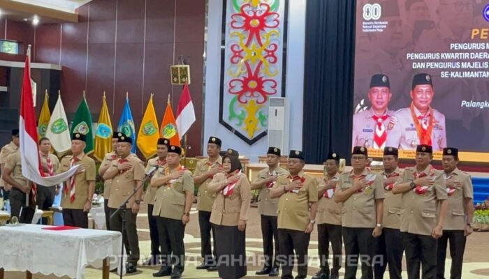 Bupati Eddy Raya Samsuri Dikukuhkan sebagai Mabicab gerakan Pramuka Barsel