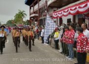 Asisten I Setda Barsel Lepas Lomba Gerak Jalan HUT ke-80 RI dan Hari Jadi Barsel ke-66, Diikuti 69 Regu Dengan 1.040 Peserta