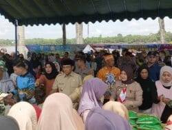 Gerakan Pangan Murah di Barito Selatan, Wakil Bupati Khristianto Yudha Layani Warga di Taman Iring Witu