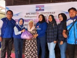 HUT ke-24 Partai Demokrat, DPC Barsel Bagikan 600 Paket Sembako dan Bantu Pendidikan