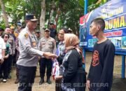 Kapolda Kalteng Serahkan Bantuan Bedah Rumah untuk Warga Buntok Seberang