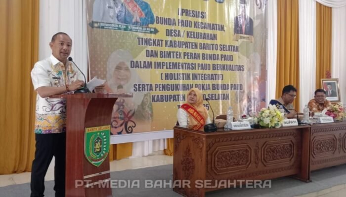 Ketua Bunda PAUD Barsel Lantik Pokja PAUD Periode 2025–2030, Di Hadiri Bupati.