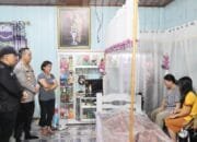 Kapolres Barito Selatan Melayat ke Rumah Duka Wartawan Senior Kalteng Pos Jeneri