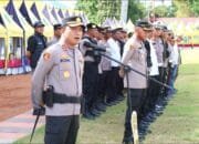 Kapolres Barsel Pimpin Apel Gabungan Pengamanan Malam Pergantian Tahun