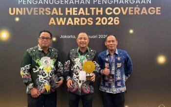 Bupati Barsel Eddy Raya Samsuri Raih Penghargaan UHC Awards 2026 dari BPJS Kesehatan