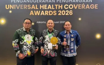 Bupati Barsel Eddy Raya Samsuri Raih Penghargaan UHC Awards 2026 dari BPJS Kesehatan