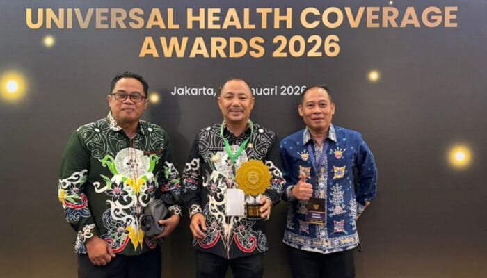 Bupati Barsel Eddy Raya Samsuri Raih Penghargaan UHC Awards 2026 dari BPJS Kesehatan