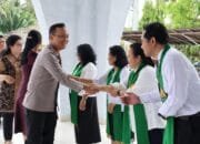 Implementasi Polri Untuk Masyarakat, Kapolres Barsel Laksanakan Minggu Kasih Bersama Jemaat Gereja Parapah