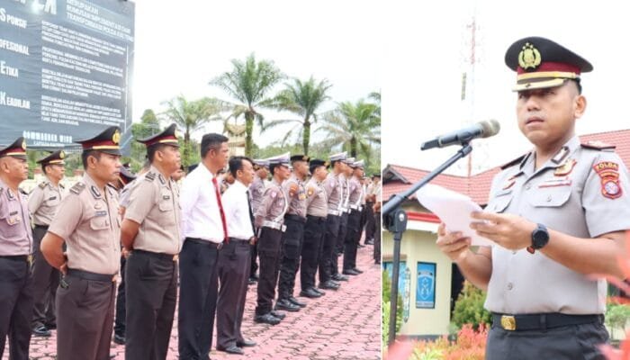 Wakapolres Barsel Pimpin Upacara  Peringati Hari Kesadaran Nasional