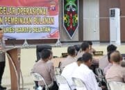 Optimalisasi Tugas Kepolisian, Kapolres Barsel Pimpin Gelar Operasional dan Pembinaan Bulanan