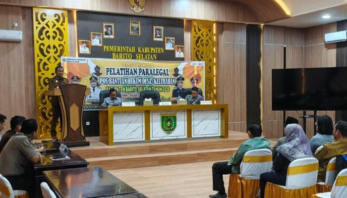 Wabup Khristianto Yudha Resmi Buka Pelatihan Paralegal 2026, Barsel Perkuat Akses Keadilan hingga Desa