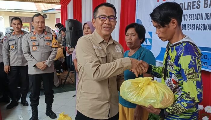 Ideham Hadiri Gerakan Pangan Murah di Polres Barsel, Upaya Tekan Harga Jelang Idul Fitri