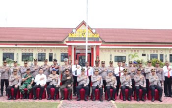 Kapolres Barsel Sambut Kunjungan Wakapolda Kalteng