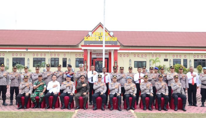 Kapolres Barsel Sambut Kunjungan Wakapolda Kalteng
