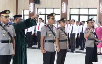 Kompol Muh Padholin Resmi Menjabat Wakapolres Barsel, Gantikan Kompol Muh Tommy Palayukan.