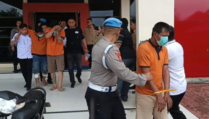 Polres Barsel Tangkap Tiga Pelaku Curanmor dan Curas, Gunakan Modus Tempel Stiker di Rumah Warga