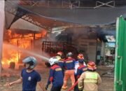 Gudang LPG di Jl Kaladan, Buntok Terbakar, Api Merembet ke Rumah Pensiunan PNS
