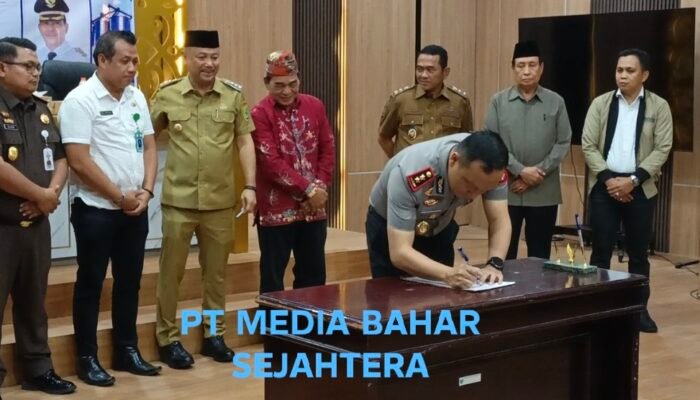 Kapolres Barsel dan Forkopimda Teken MoU Ketahanan Pangan serta Pencegahan Kekerasan Perempuan dan Anak