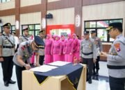 Kapolres Barsel AKBP Jacson R Hutapea, Pimpin Sertijab Pejabat Utama dan Kapolsek