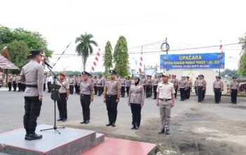 Kapolres Barito Selatan Pimpin Kenaikan Pangkat 28 Personel, Tekankan Profesionalisme dan Integritas