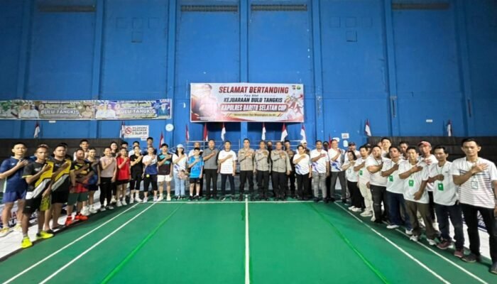 Polri Untuk Masyarakat, Turnamen Bulutangkis Kapolres Barsel Cup Meriahkan Hari Bhayangkara Ke-80