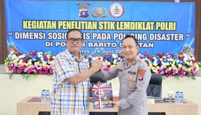 Polres Barito Selatan Jadi Objek Penelitian STIK Lemdiklat Polri, Kaji Pemolisian dalam Penanggulangan Bencana