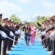 Upacara Pedang Pora  Warnai Pelepasan Tiga Perwira Polres Barito Selatan Masuki Masa Pensiun