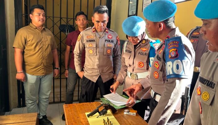 Bid Propam Polda Kalteng Periksa Disiplin dan Senpi Personel Polres Barito Selatan