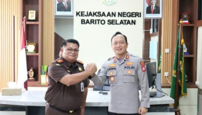 Kapolres Barsel Perkuat Sinergi Penegakan Hukum Lewat Silaturahmi dengan Kajari Barito Selatan