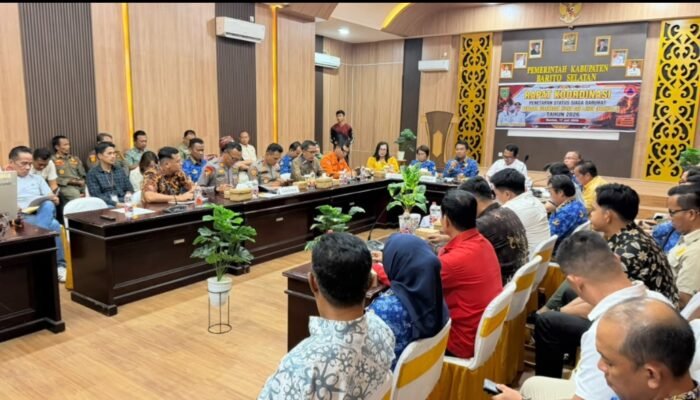 Wabup Barito Selatan Pimpin Rakor Penetapan Status Siaga Karhutla, Seluruh OPD Diminta Tingkatkan Kesiapsiagaan