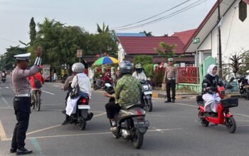 Personel Polres Barsel Intensifkan Gatur Pagi, Jaga Kelancaran Lalu Lintas di Kota Buntok