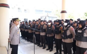 Amankan Aksi Damai di Kantor DPRD, Polres Barito Selatan Kedepankan Pendekatan Humanis