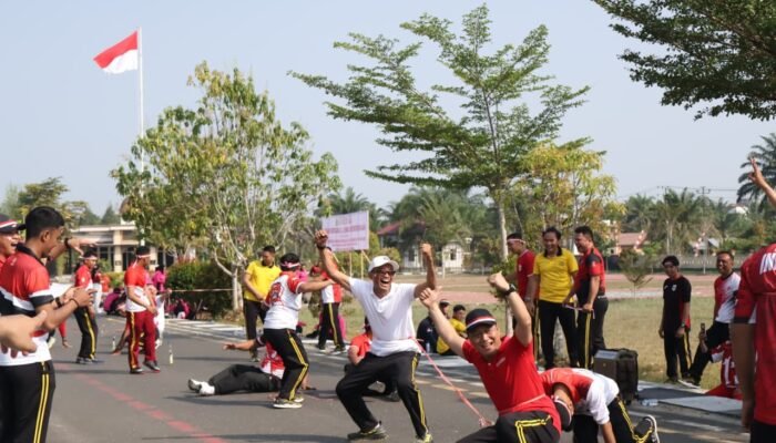Semarak HUT RI ke-81, Polres Barsel Guncang Suasana dengan Jalan Sehat dan  Gelar berbagai Perlombaan
