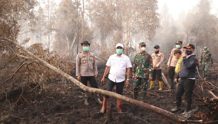 Respons Cepat Karhutla, Kapolres Barsel Turun Langsung Padamkan Titik Api di Masimpun Kalahien