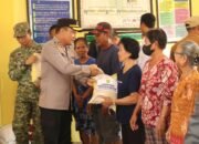 Kapolres Barsel Tegaskan Larangan Bakar Lahan Saat Salurkan Bantuan Pangan