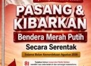 Sambut HUT ke-81 RI, Bupati Barsel Ajak Warga Serentak Kibarkan Merah Putih Selama Agustus