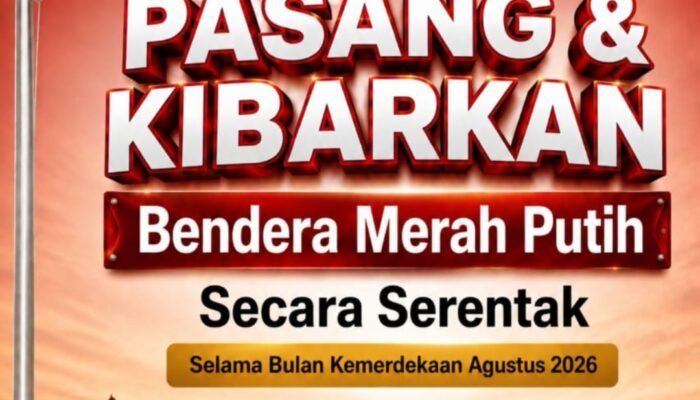 Sambut HUT ke-81 RI, Bupati Barsel Ajak Warga Serentak Kibarkan Merah Putih Selama Agustus