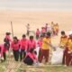 Polres Barsel Bergerak, Pantai Gosong Dibersihkan Dukung Gerakan Indonesia ASRI