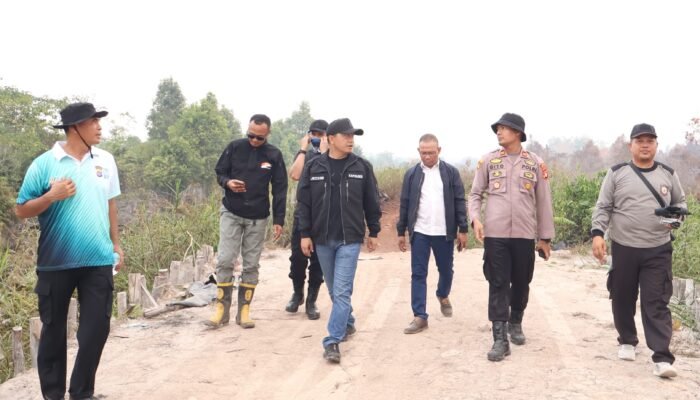 Patroli Terpadu Karhutla, Kapolres Barsel Pantau 3 Hotspot Gunakan Drone