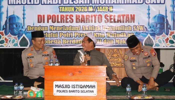 Pesan Tegas Kapolres Barsel di Maulid Nabi: Jadilah Polisi yang Jujur, Amanah dan Cerdas
