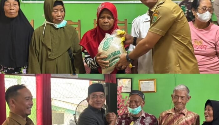 Karhutla Mengganas, Bupati Dan Wakil Bupati Barsel Salurkan Bantuan Pangan