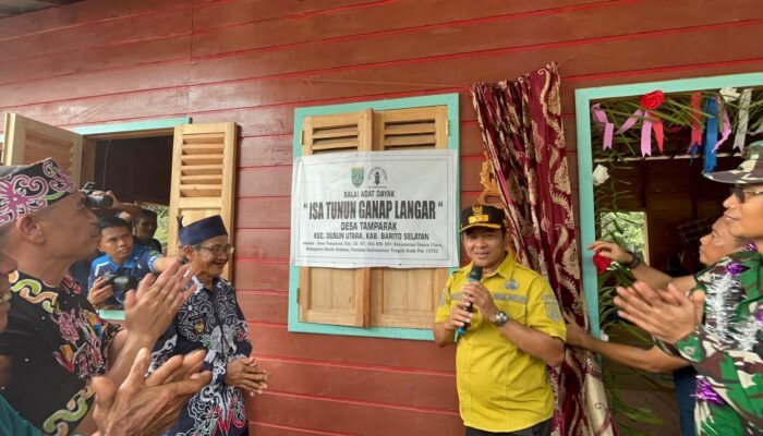 Wabup Barsel Resmikan Balai Adat Isa Tunun Ganap Langar, Tekankan Pelestarian Budaya dan Gotong Royong