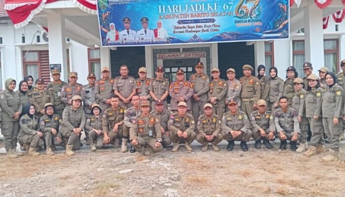 Satpol PP Barito Selatan Gelar Apel Hari Kesaktian Pancasila, Teguhkan Nilai Pancasila dalam Pelaksanaan Tugas